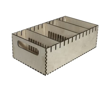 Laser Cut Modular Storage Box with Dividers SVG File