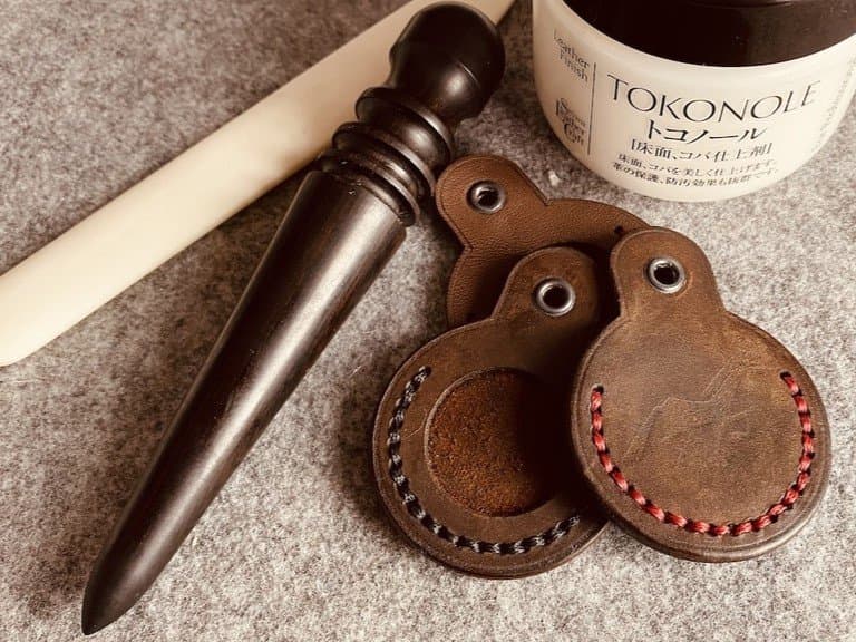 Leather AirTag Keychain Holder SVG Laser Cut Template