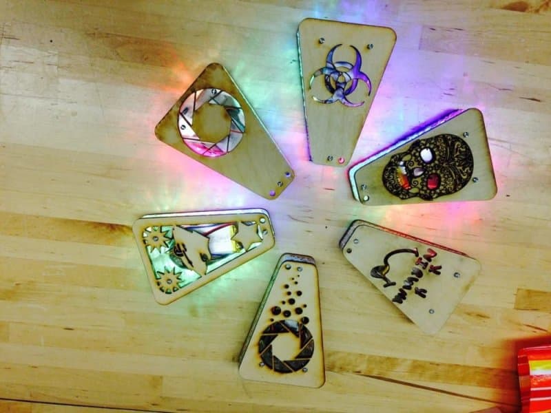LED Light Up Trinket Box Vector Laser Cut Files SVG