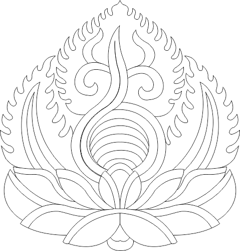 Lotus Floral Ornament Vector Panel DXF DWG Design