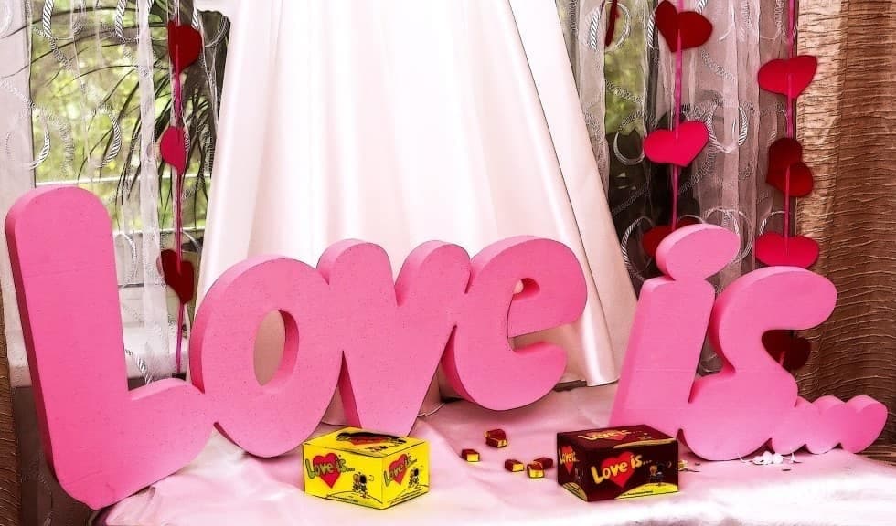 Love Is Script Wedding Sign Laser Cut Vector File