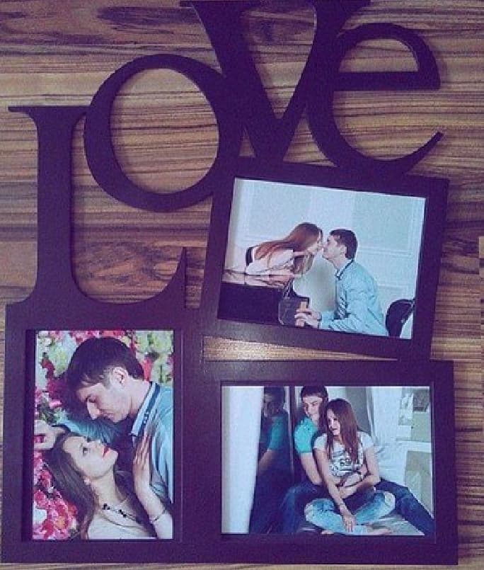 LOVE Photo Frame Wall Art Laser Cut File - Vector DXF/SVG/CDR