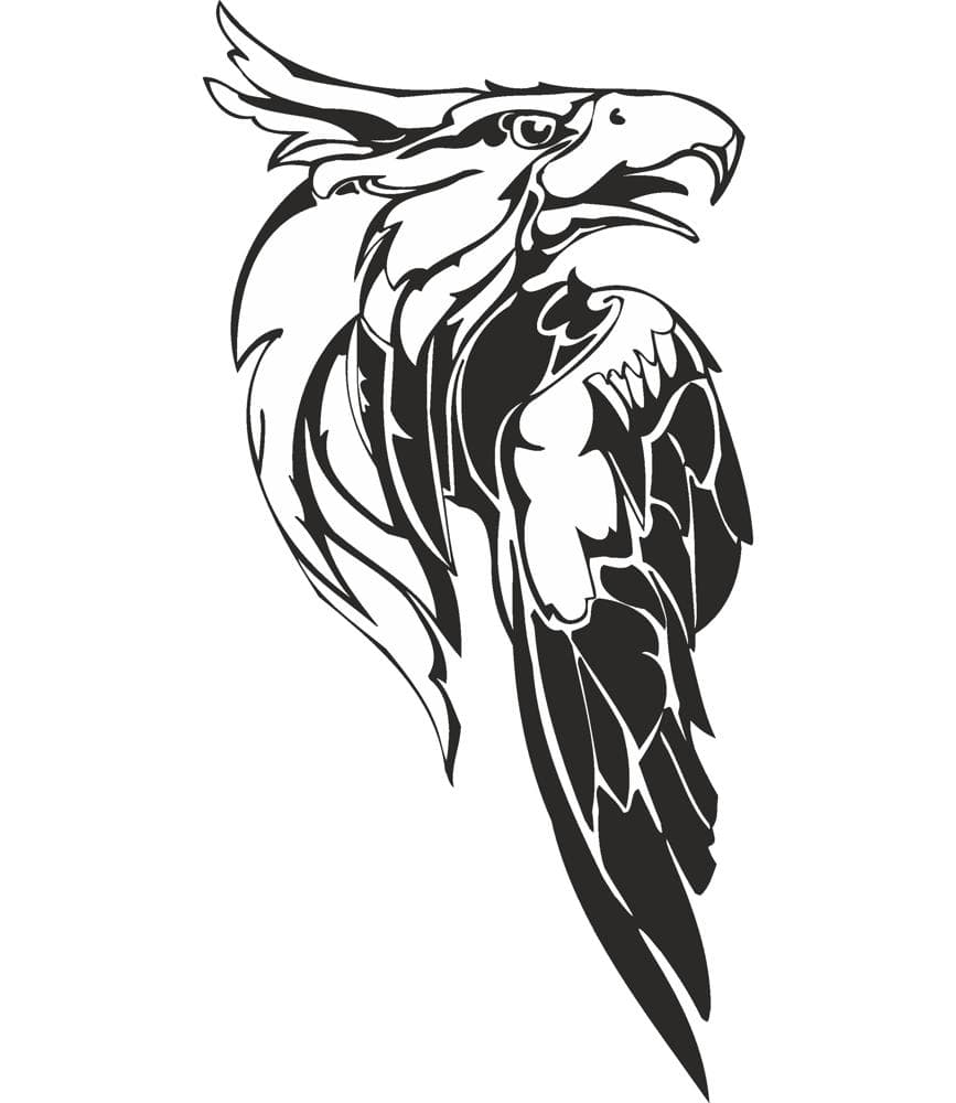 Majestic Eagle Portrait Vector File for Laser Cutting