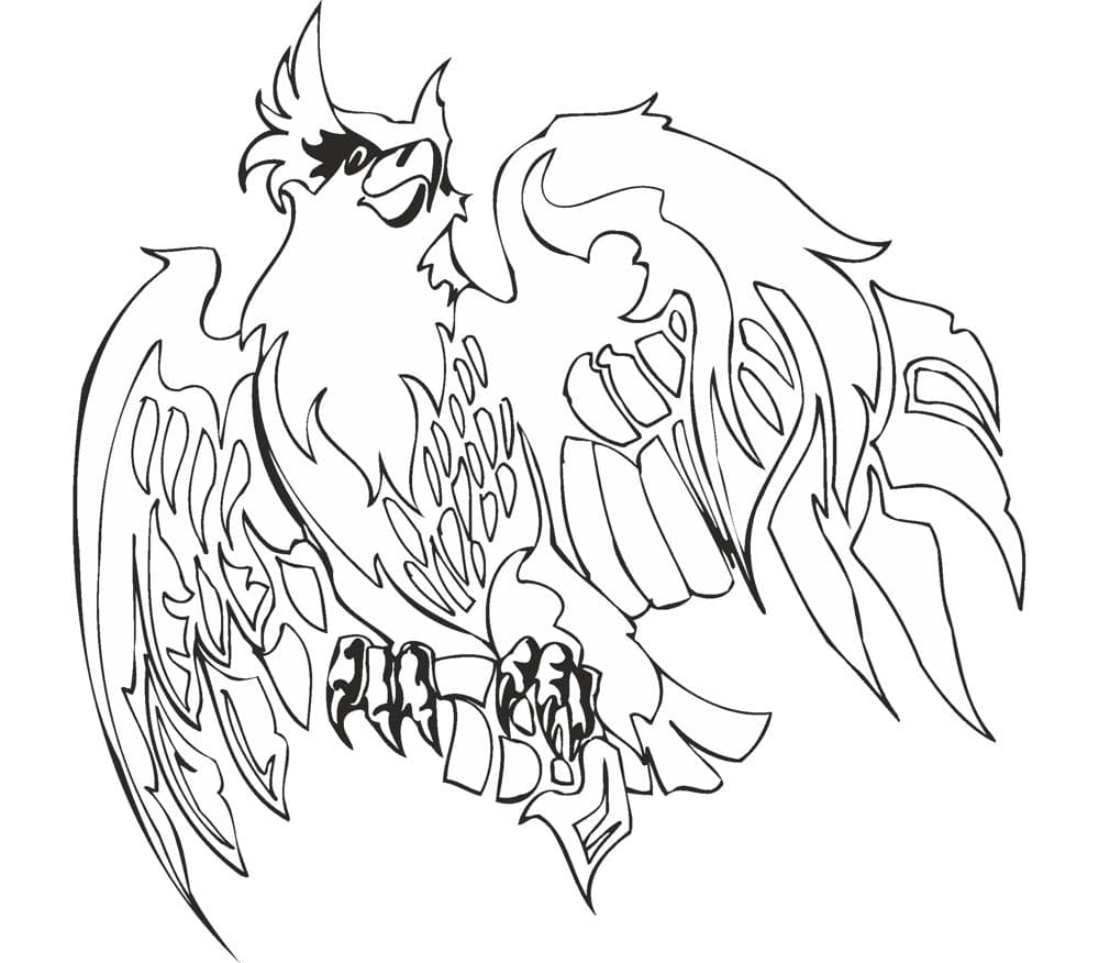 Majestic Eagle Tribal Wall Art DXF SVG Template