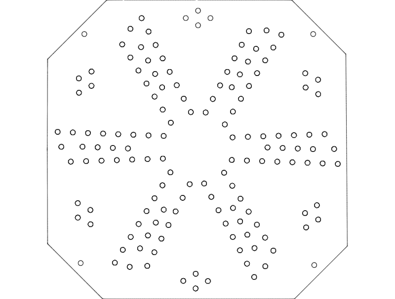 Marbles Game Board Vector Design DXF File