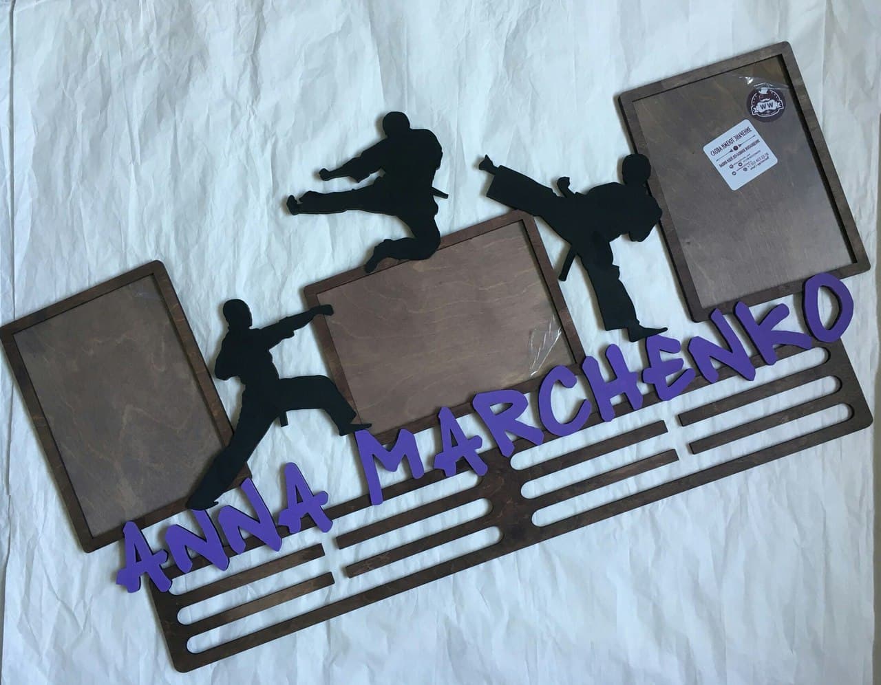 Martial Arts Medal Hanger and Photo Frame Laser Cut Vector File