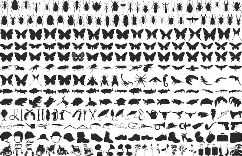 Massive Collection of Nature and Objects Silhouette Vectors (SVG)