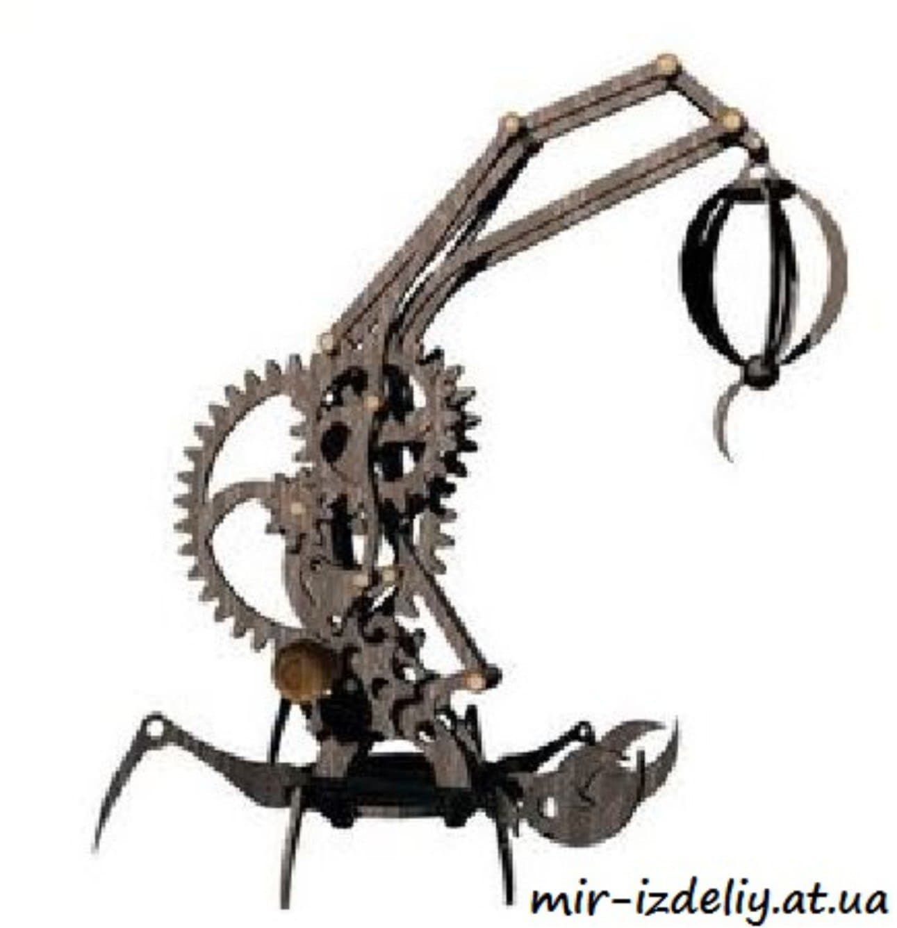 Mechanical Scorpion Lamp 3D Puzzle Laser Cut Vector File