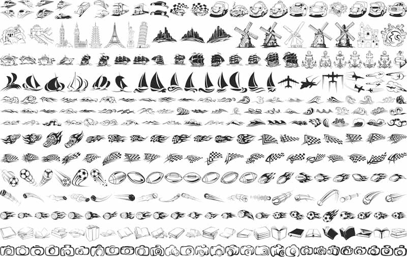 Mega Vector Graphics Bundle for Laser Cutting and CNC