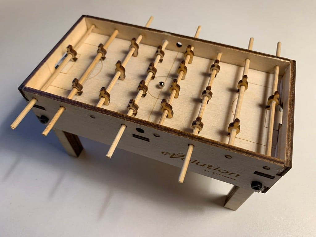 Mini Laser Cut Foosball Table Toy Vector Template (DXF/SVG)