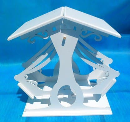 Miniature Garden Swing 3D Puzzle Laser Cut Vector File