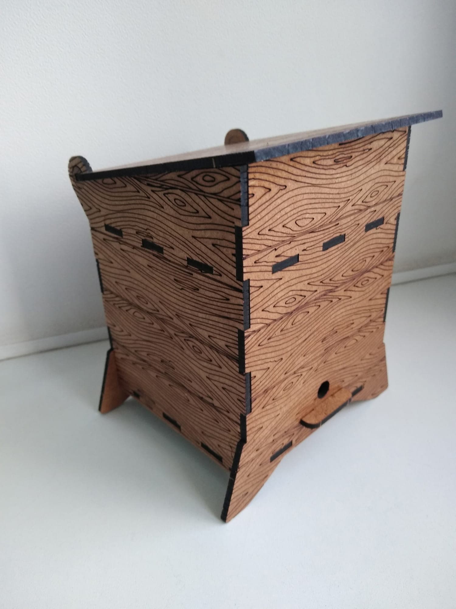 Miniature Wooden Beehive Box Laser Cut Vector File (DXF)