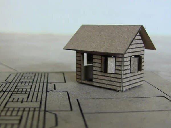 Miniature Wooden House 3D Puzzle Laser Cut SVG File