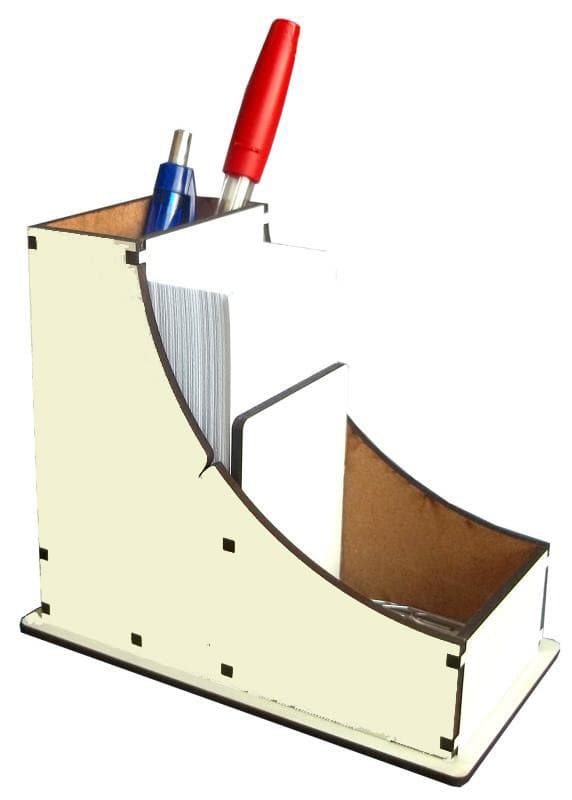 Minimalist Desk Organizer Laser Cut File Vector