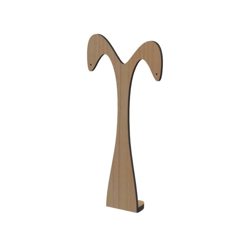 Minimalist Earring Display Stand Vector File for Laser Cutting