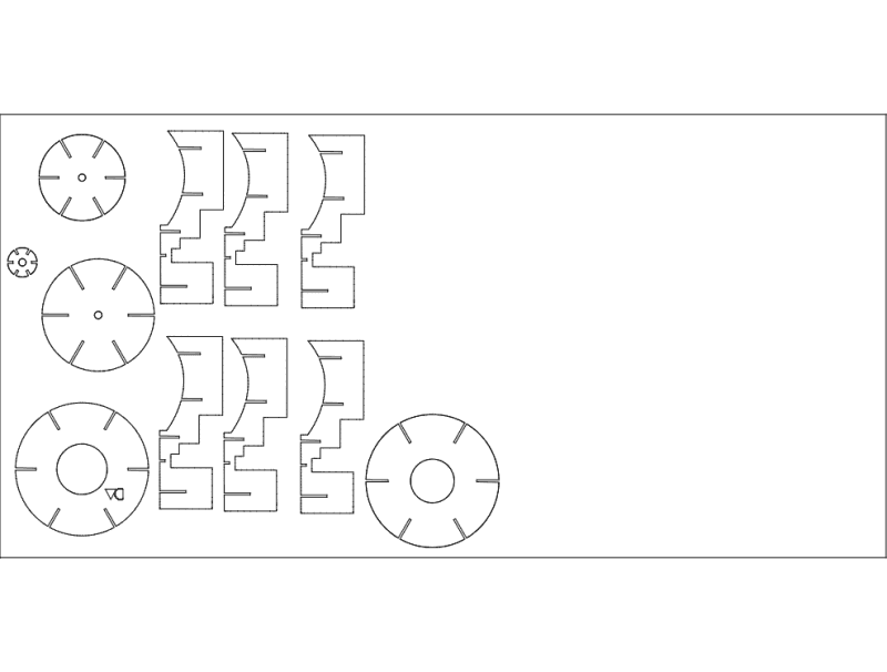 Minimalist Lari Lamp 3D Puzzle Vector File for Laser Cutting