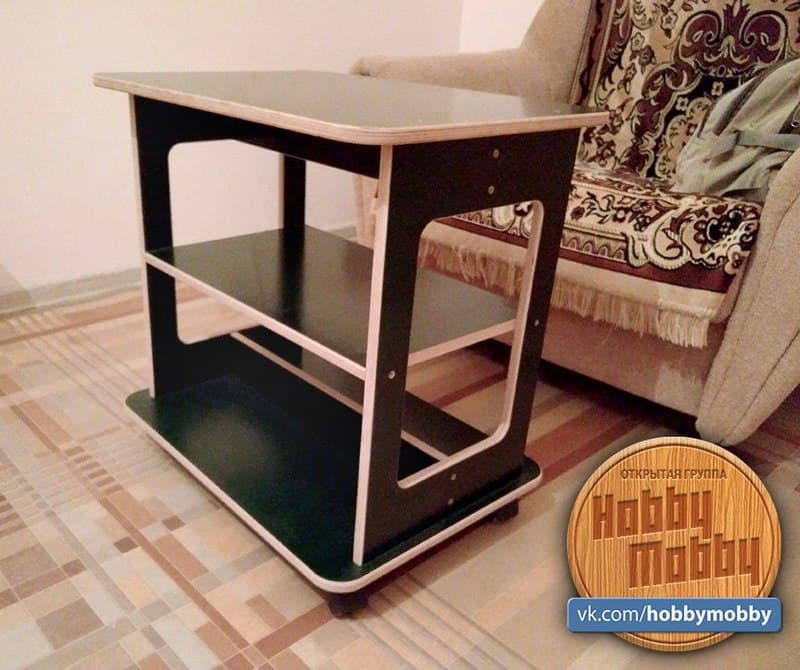Minimalist Side Table Laser Cut Plan Vector File