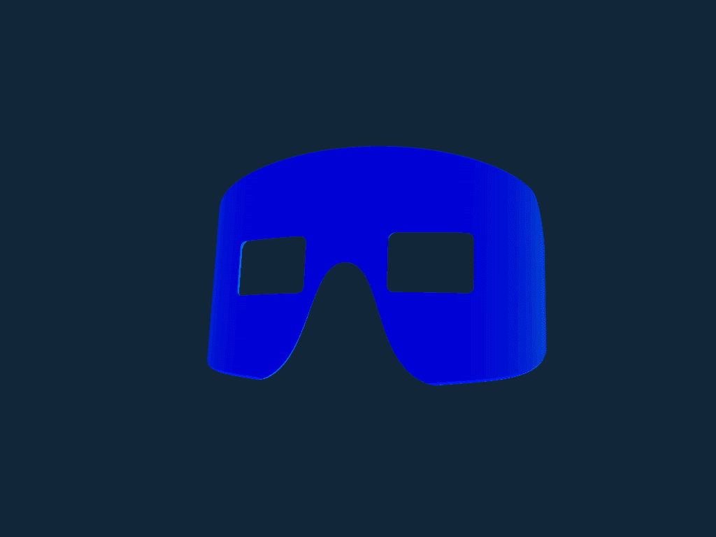 Minimalist Superhero Mask Vector for Laser Cutting
