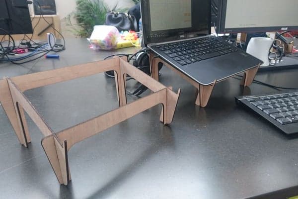 Minimalist Wooden Laptop Stand Laser Cut File