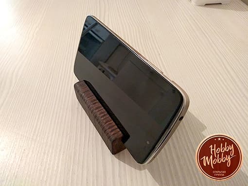 Minimalist Wooden Phone Stand Laser Cut Vector File