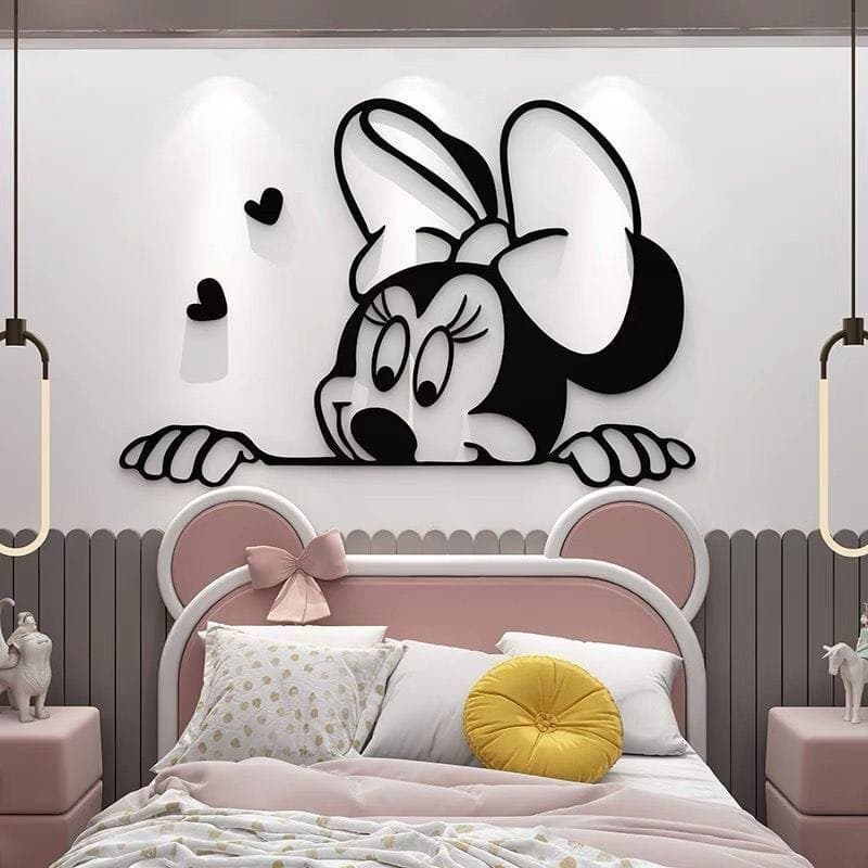 Minnie Mouse Wall Art Laser Cut Vector File (DXF, SVG)