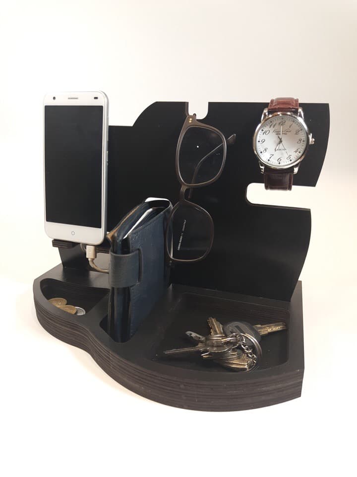 Modern Desk Docking Station Vector for Laser Cutting