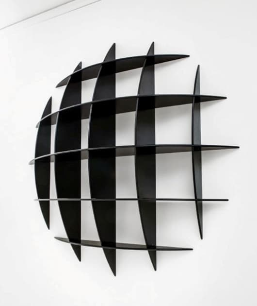 Modern Globe Sphere Wall Shelf Laser Cut Vector Plan
