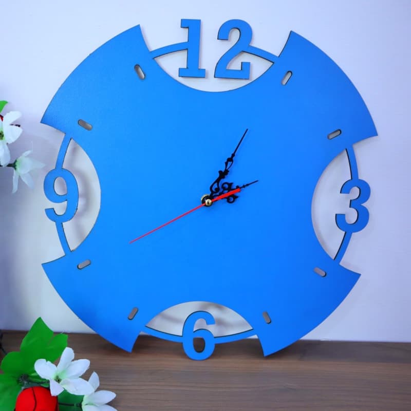 Modern Minimalist Wall Clock Laser Cut Vector File