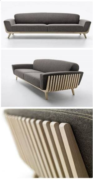 Modern Slat Sofa Frame Laser Cut Vector File