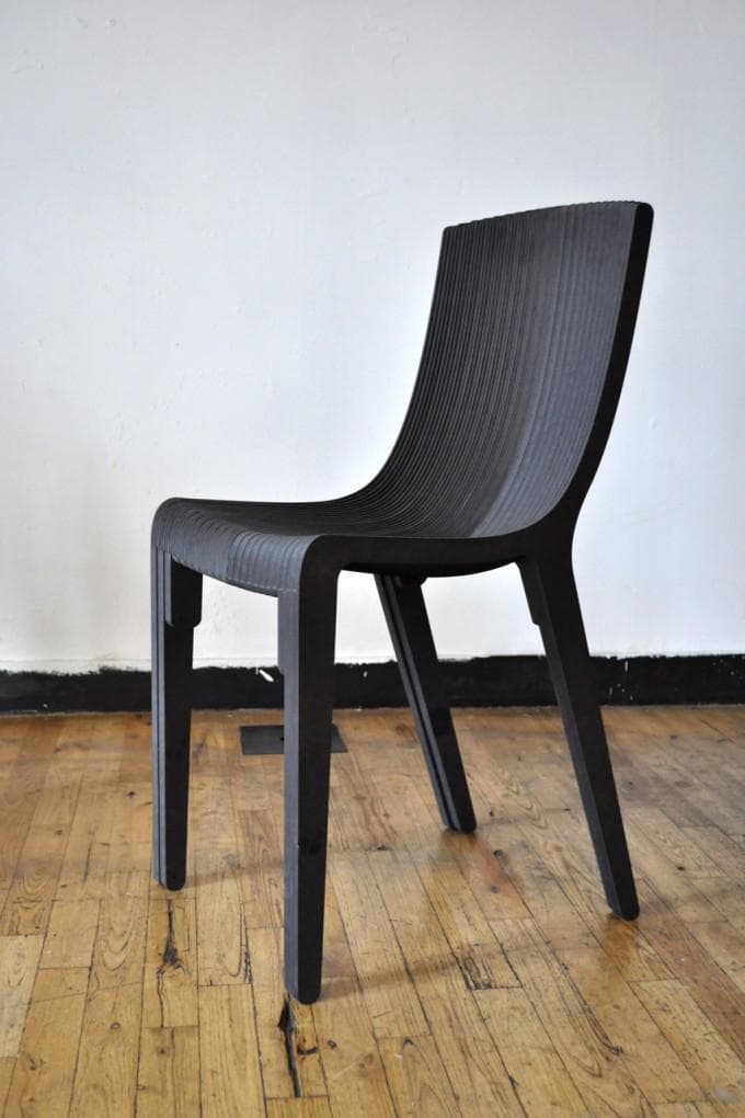 Modern Sliced Plywood Chair CNC Vector Plan