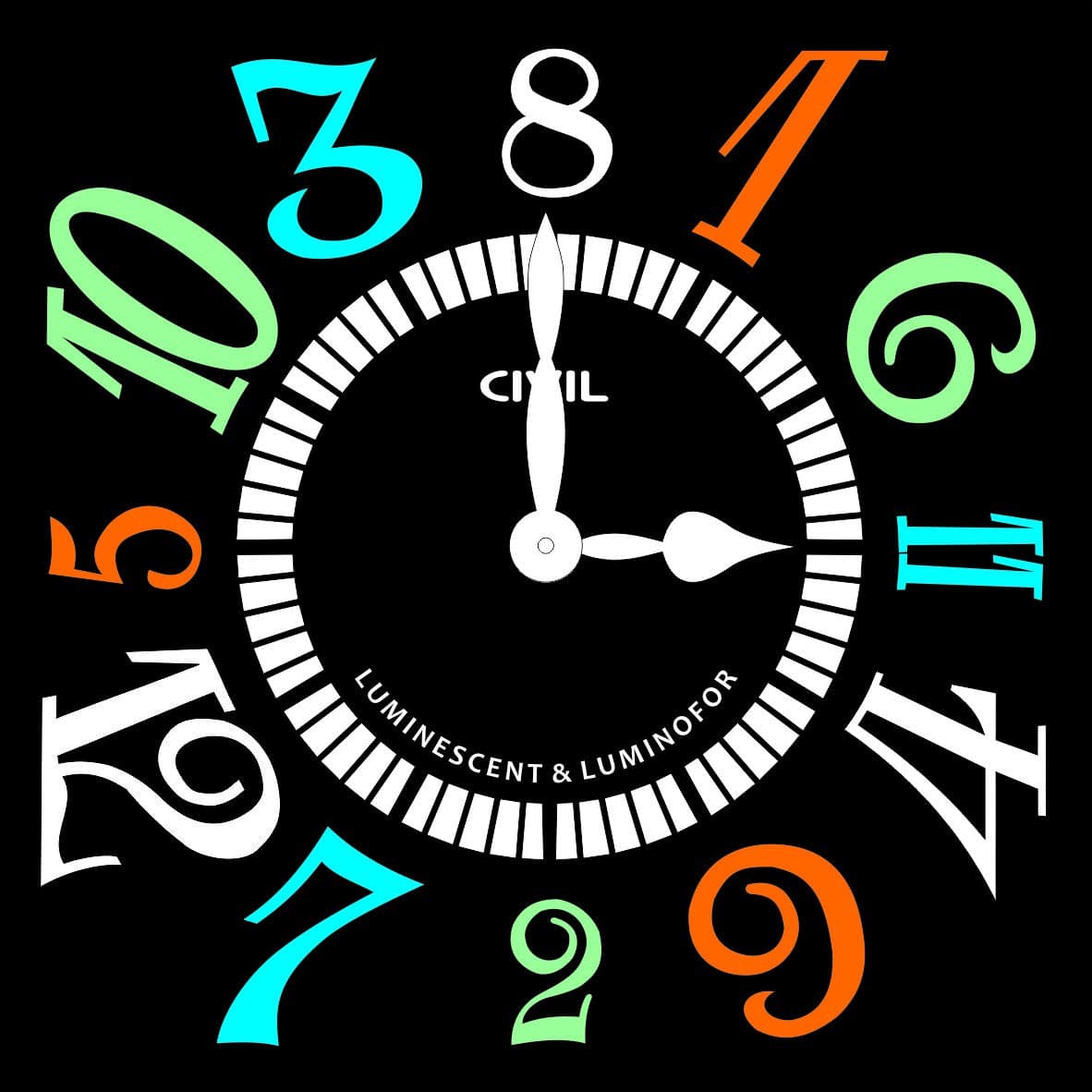 Modern Wall Clock Vector Design - DXF, SVG, AI Free Download