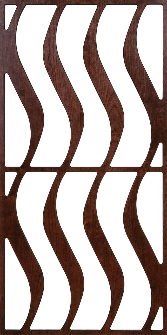 Modern Wavy Decorative Panel DXF Vector for Laser Cutting