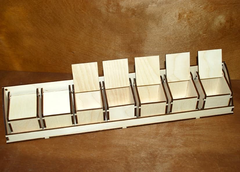Modular Desktop Storage Organizer Laser Cut Files SVG DXF