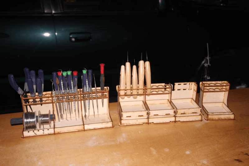 Modular Tool Organizer Laser Cut Plan 3mm Vector File