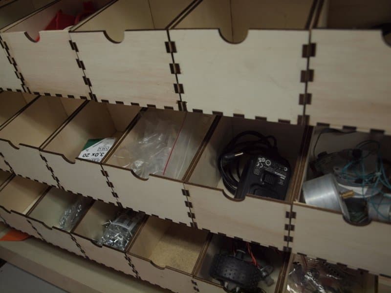 Modular Workshop Storage Bins Laser Cut DXF File