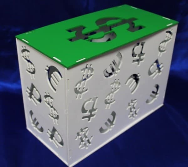 Money Box Piggy Bank Laser Cut Vector Plan