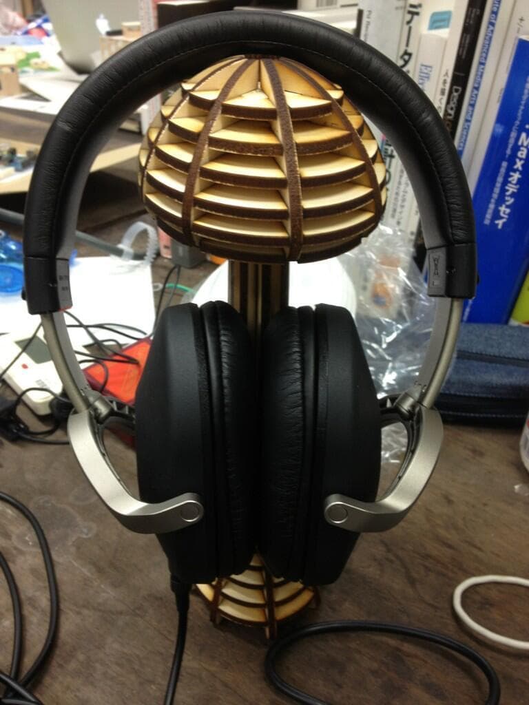 Mushroom Shaped Headphone Stand Laser Cut Vector File