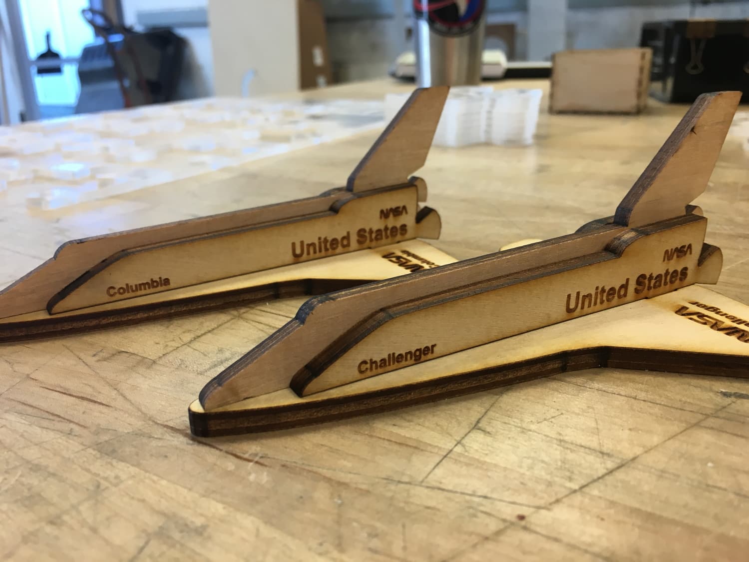 NASA Space Shuttle 3D Model Laser Cut SVG File