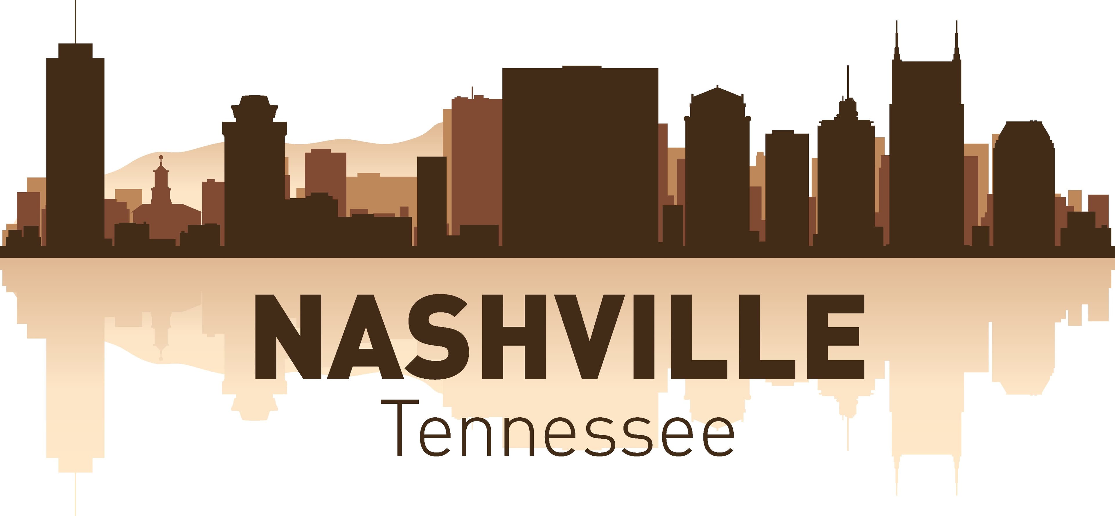 Nashville Skyline Cityscape Vector for Laser Cutting
