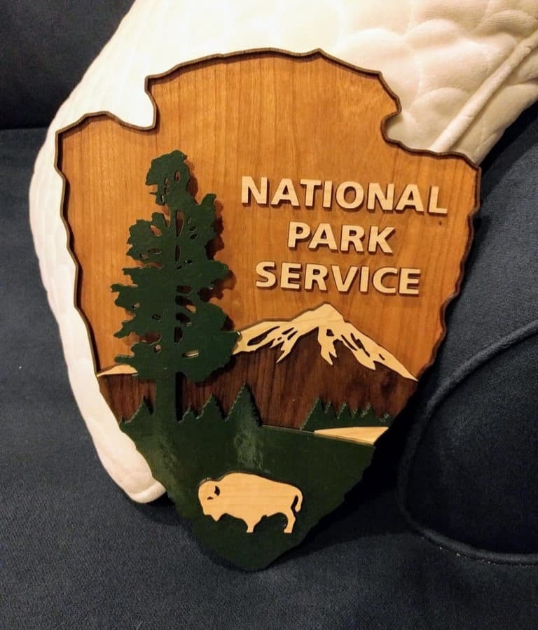 National Park Service Arrowhead Sign Laser Cut File SVG