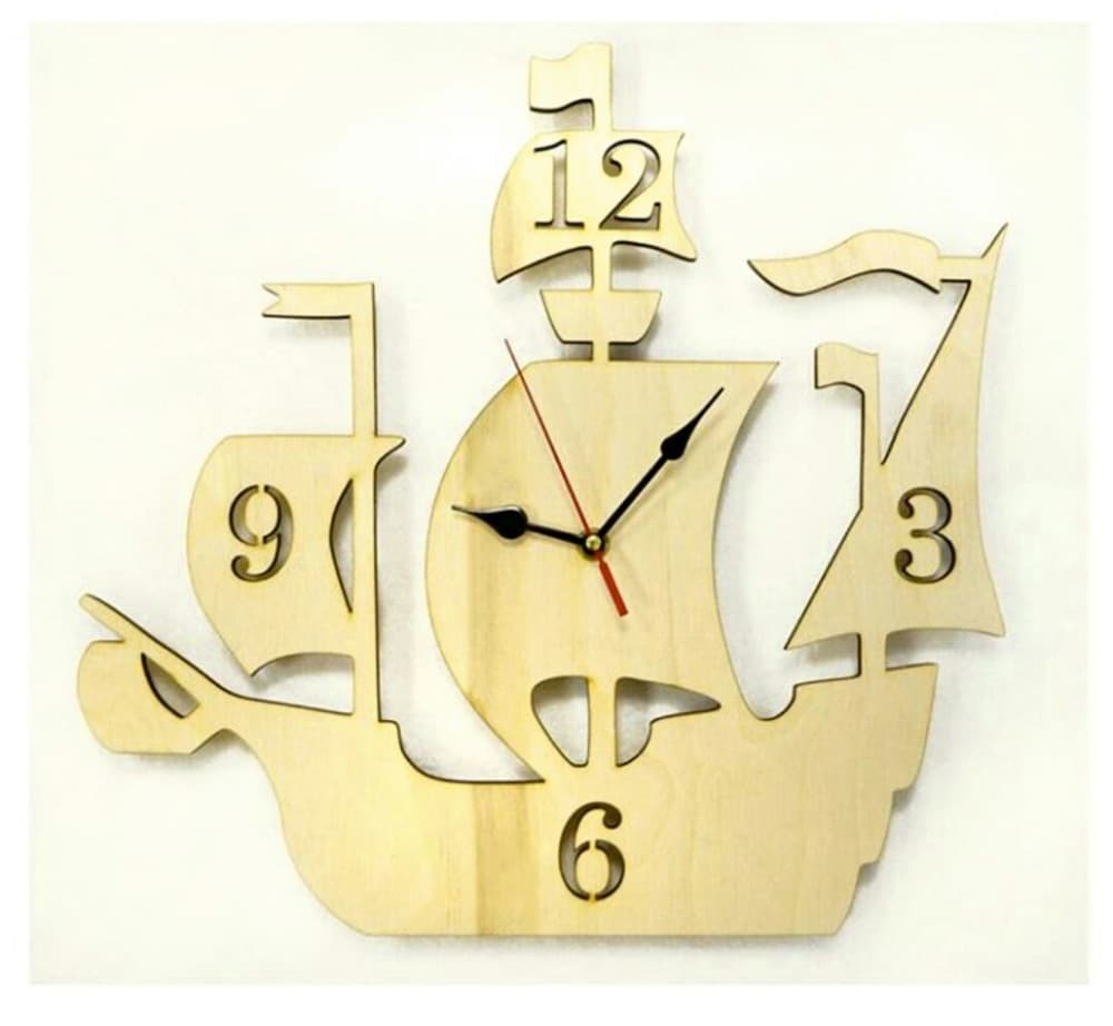 Nautical Ship Wall Clock Laser Cut Vector File