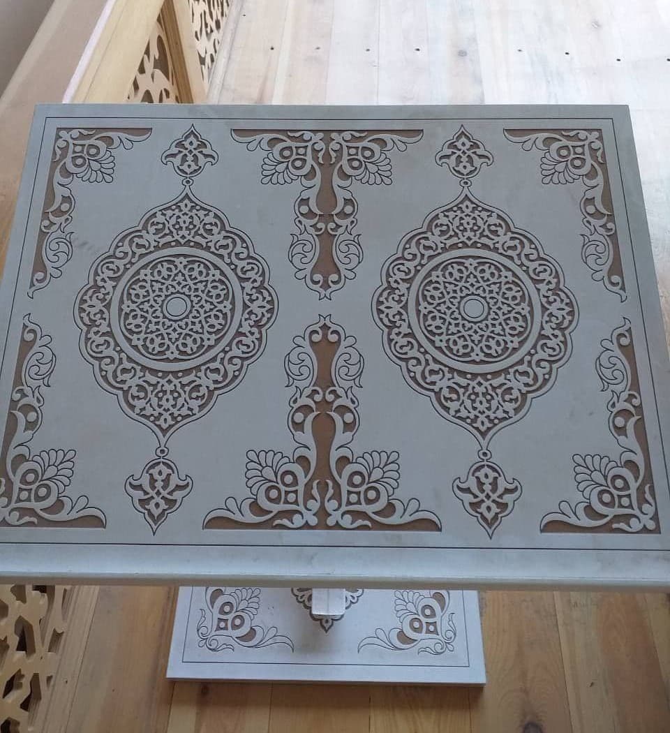 Ornamental Islamic Book Stand Laser Cut Vector File