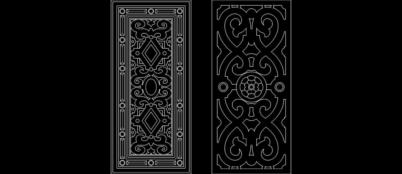 Ornate Decorative Panels DXF Vector for Laser Cutting