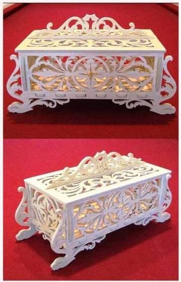 Ornate Decorative Storage Box Laser Cut Vector File
