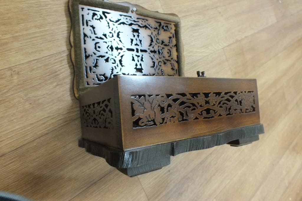 Ornate Grapevine Keepsake Box Laser Cut Vector File