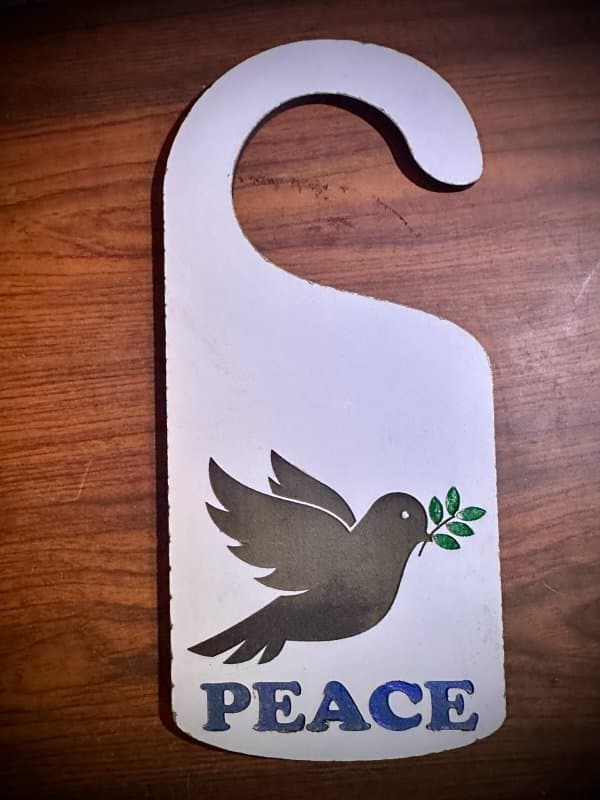 Peace Dove Door Hanger Vector Design (SVG)