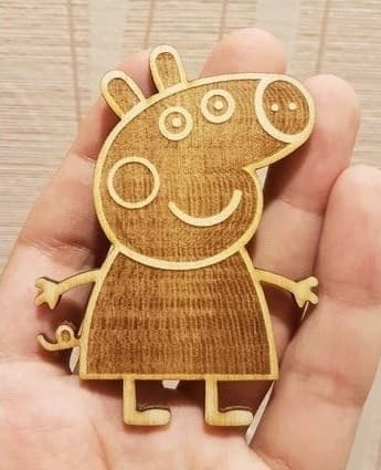Peppa Pig Laser Cut Vector Design - DXF File