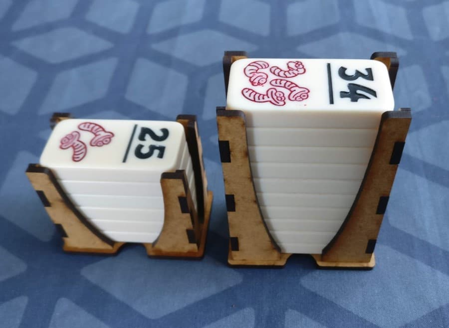 Pickomino Tile Stack Holder Laser Cut SVG File