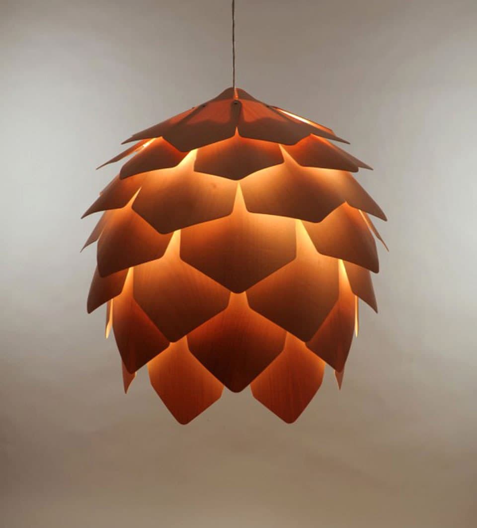 Pinecone Pendant Light 3D Laser Cut Vector File