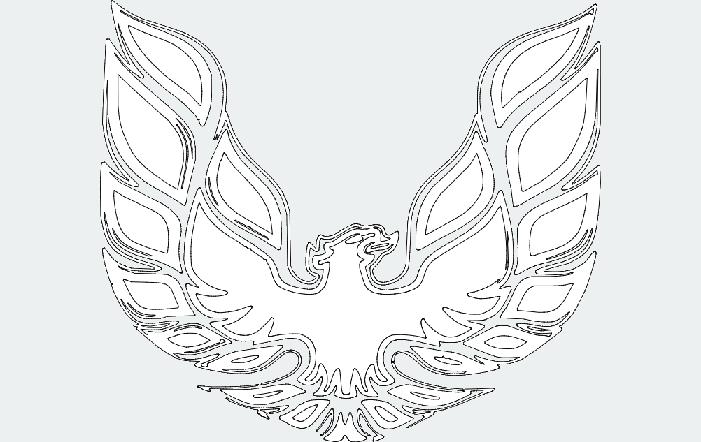 Pontiac Firebird Emblem Vector File for Laser Cutting